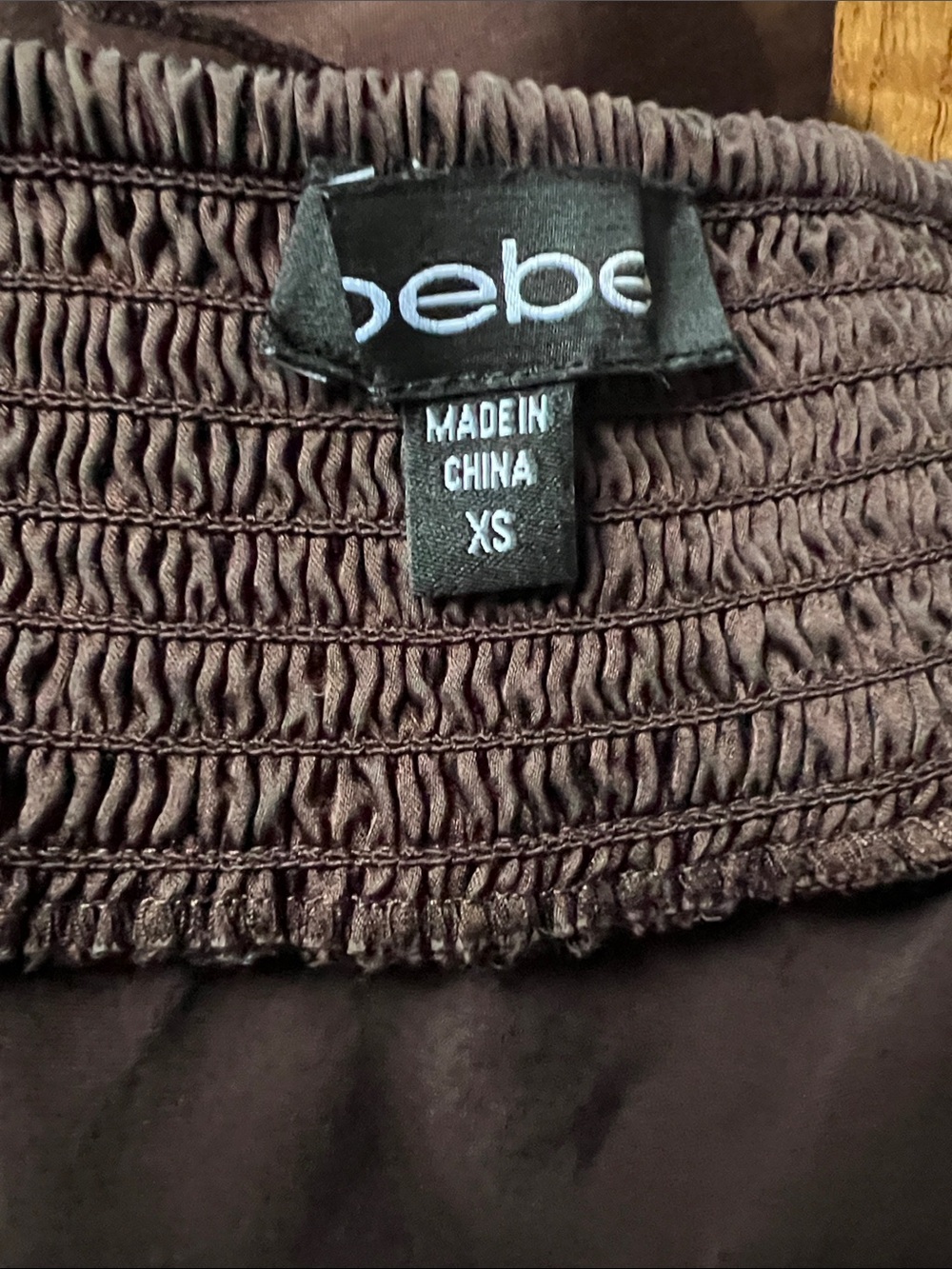 bebe Chocolate Brown Ruffle Halter Camisole - Picture 6 of 7